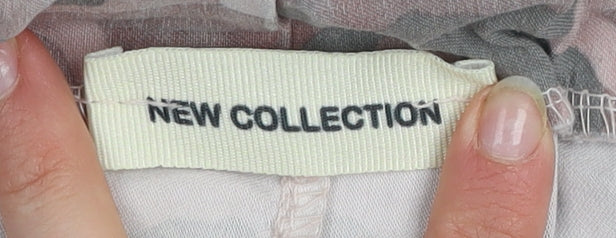 New Collection Womens Camouflage Jogger Trousers Grey Pink Size 10