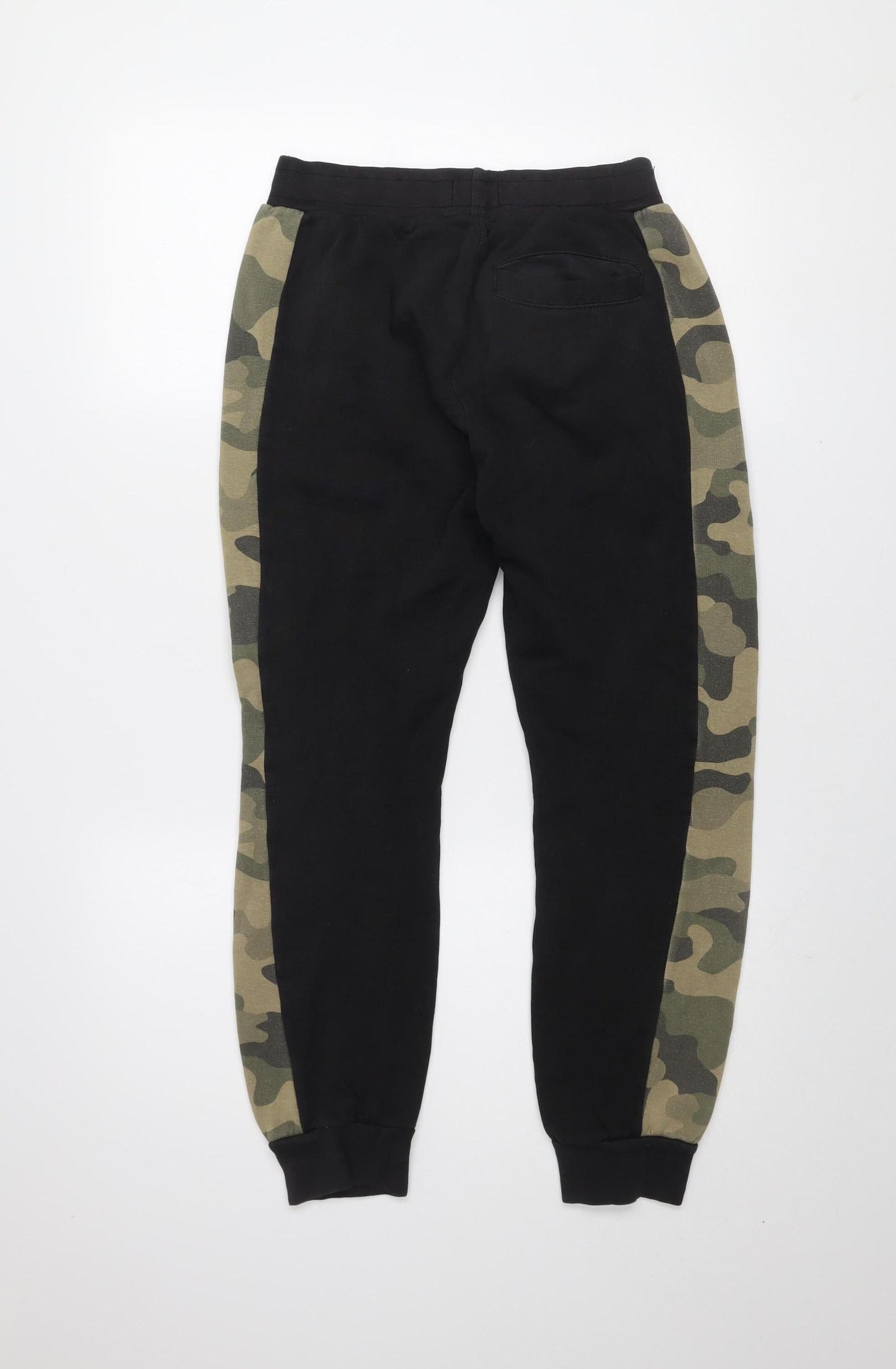 Bench Boys Black Camouflage Jogger Trousers 13-14 Years Regular Fit