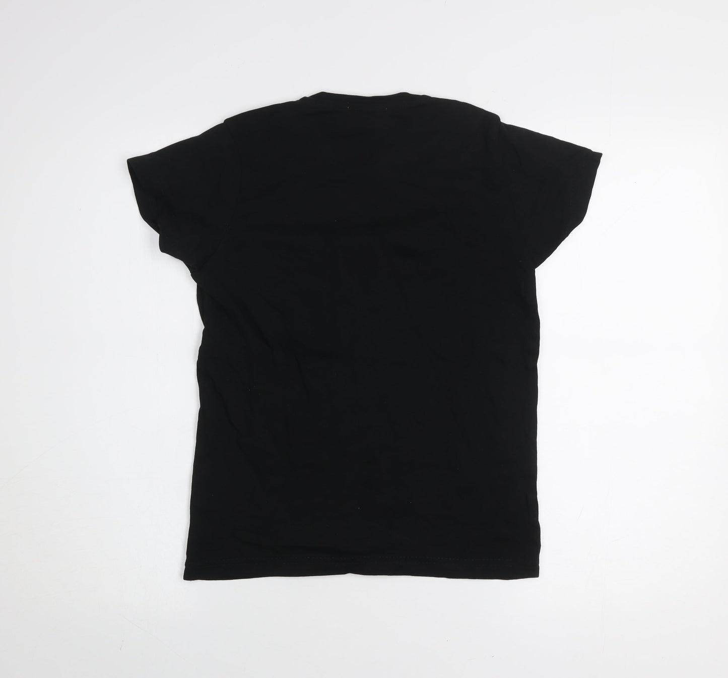 Superdry Boys Black Logo Cotton T-Shirt Size 170 Regular Fit Casual Top