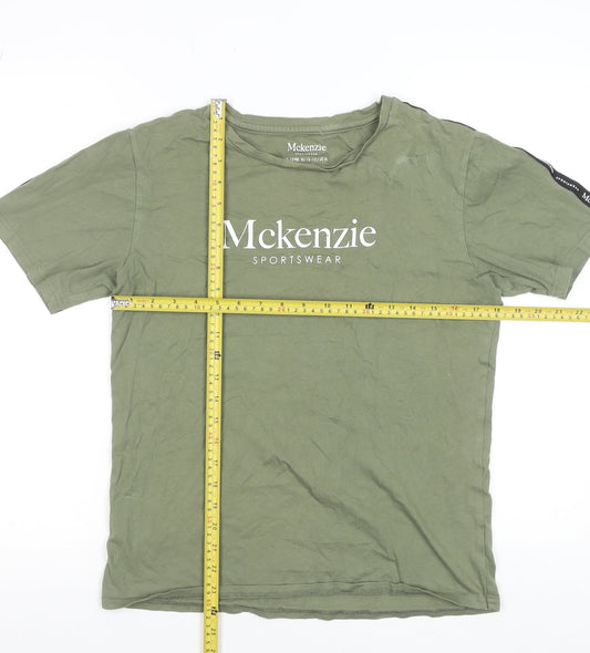 McKenzie Boys Green Sportswear T-Shirt 13-15 Years Cotton Short Sleeve