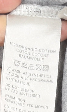 Paul Smith Men's Grey Graphic Monkey T-Shirt Size L Cotton Crew Neck