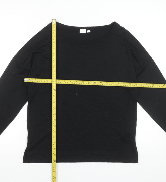 GAP Women’s Black Crew Neck Long Sleeve Pullover Jumper Size S
