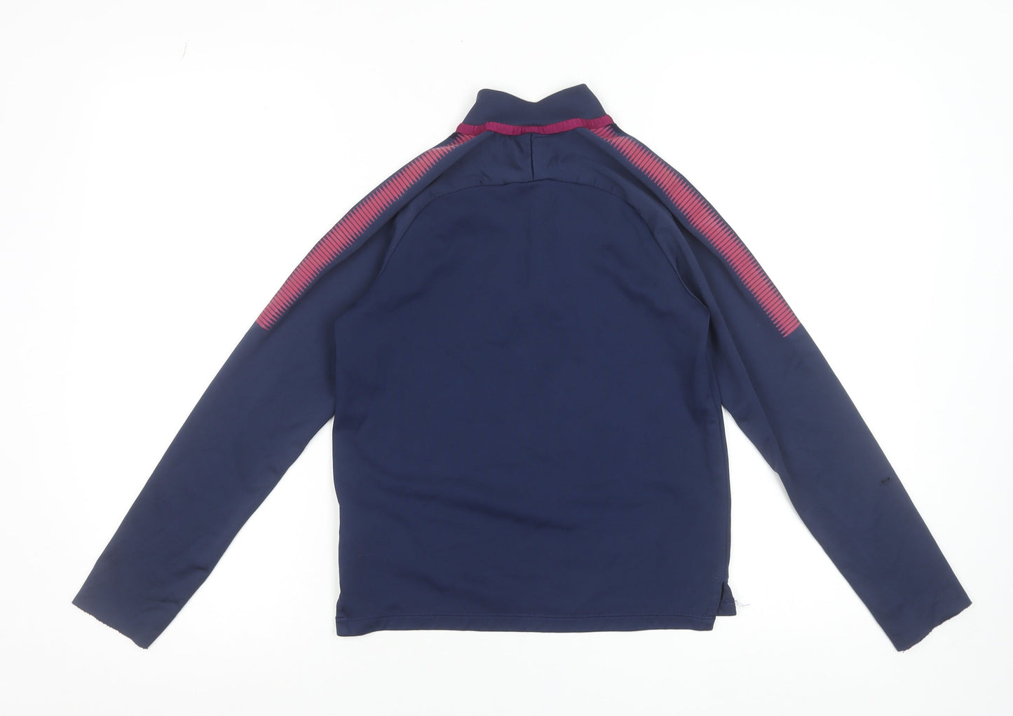 Nike Boys Blue Manchester City Dri-Fit 1/4 Zip Football Track Jacket 10-12 Years