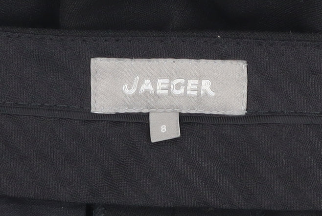Jaeger Women's Black Slim Fit Stretch Trousers Size 8