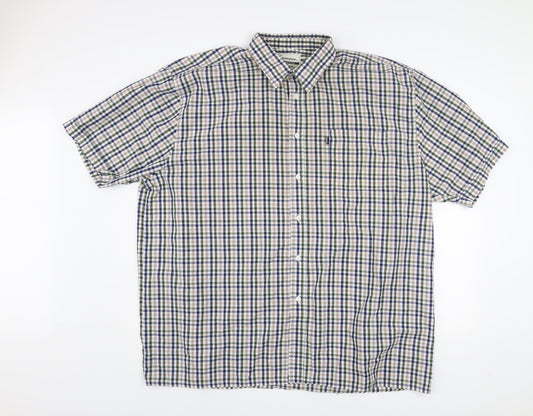 Champion Men’s Multicoloured Check Short Sleeve 3XL Button-Up Shirt