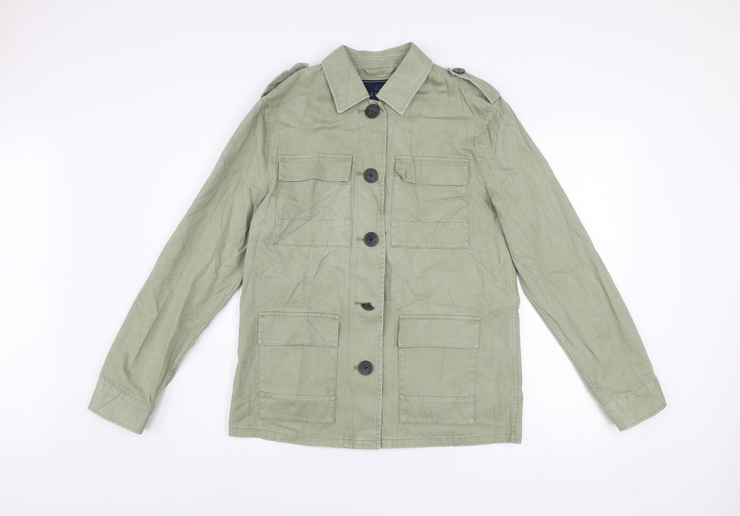Jack Wills Women’s Green Military Style Cotton Jacket Size 12