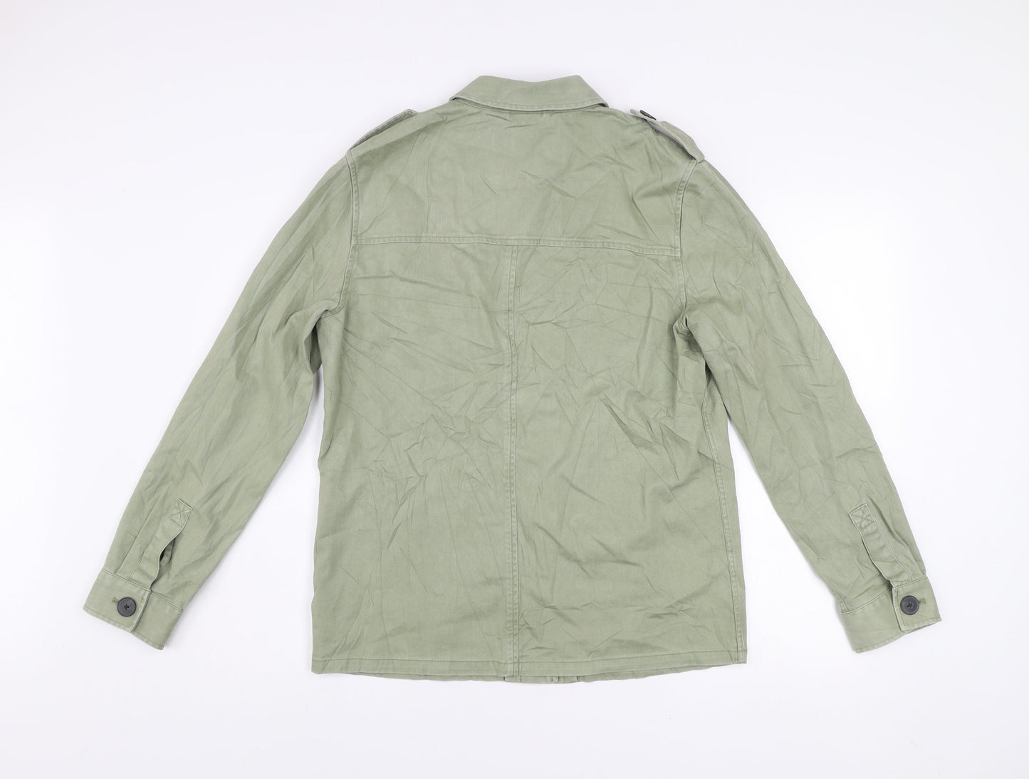 Jack Wills Women’s Green Military Style Cotton Jacket Size 12