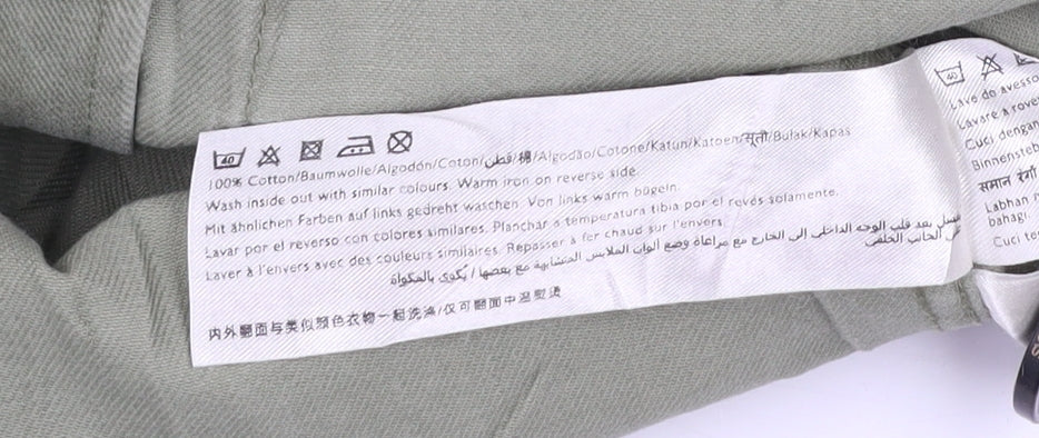 Jack Wills Women’s Green Military Style Cotton Jacket Size 12