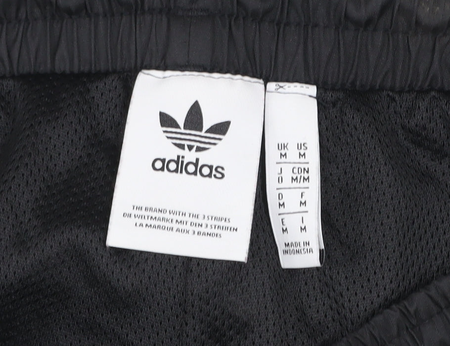 Adidas Men’s Black Track Pants M Elastic Waist Woven Tapered Sports Trousers