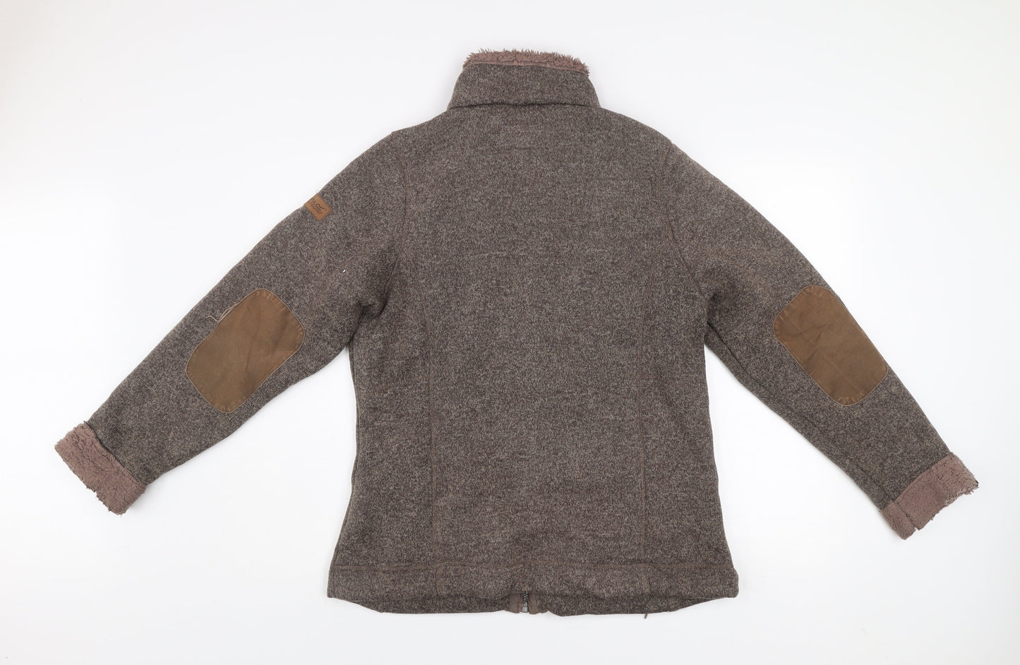 Regatta Women Brown Fleece Jacket UK 16 Outdoor Full Zip Lined