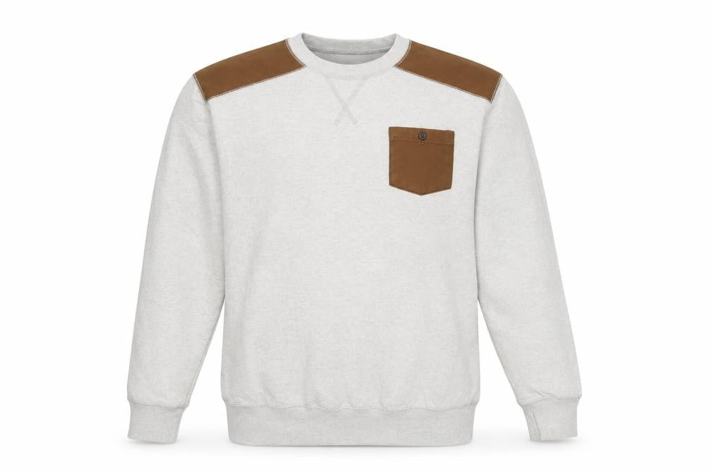 Twistedsoul Men's Grey 2XL Pullover Sweatshirt with Brown Accents