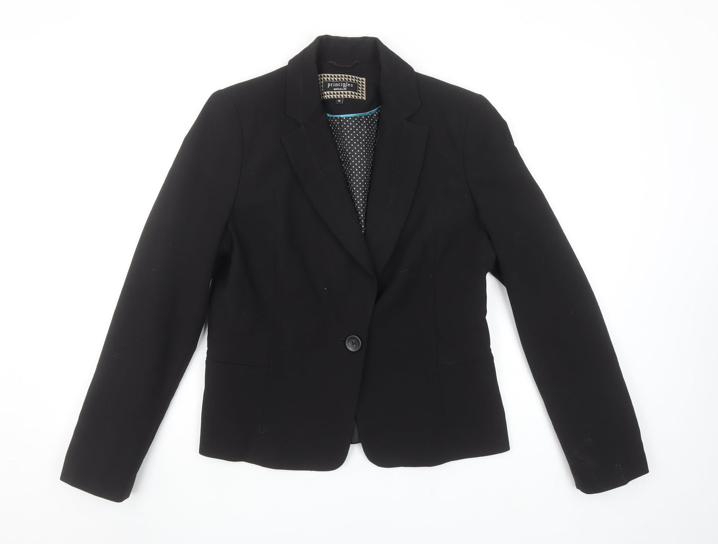 Principles by Ben de Lisi Black Women's Tailored Suit Jacket Size 12