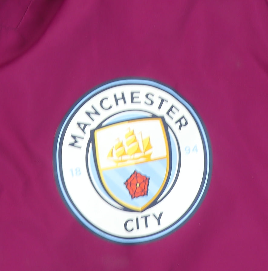 Nike Men’s Purple Manchester City Hooded Parka Jacket Size M