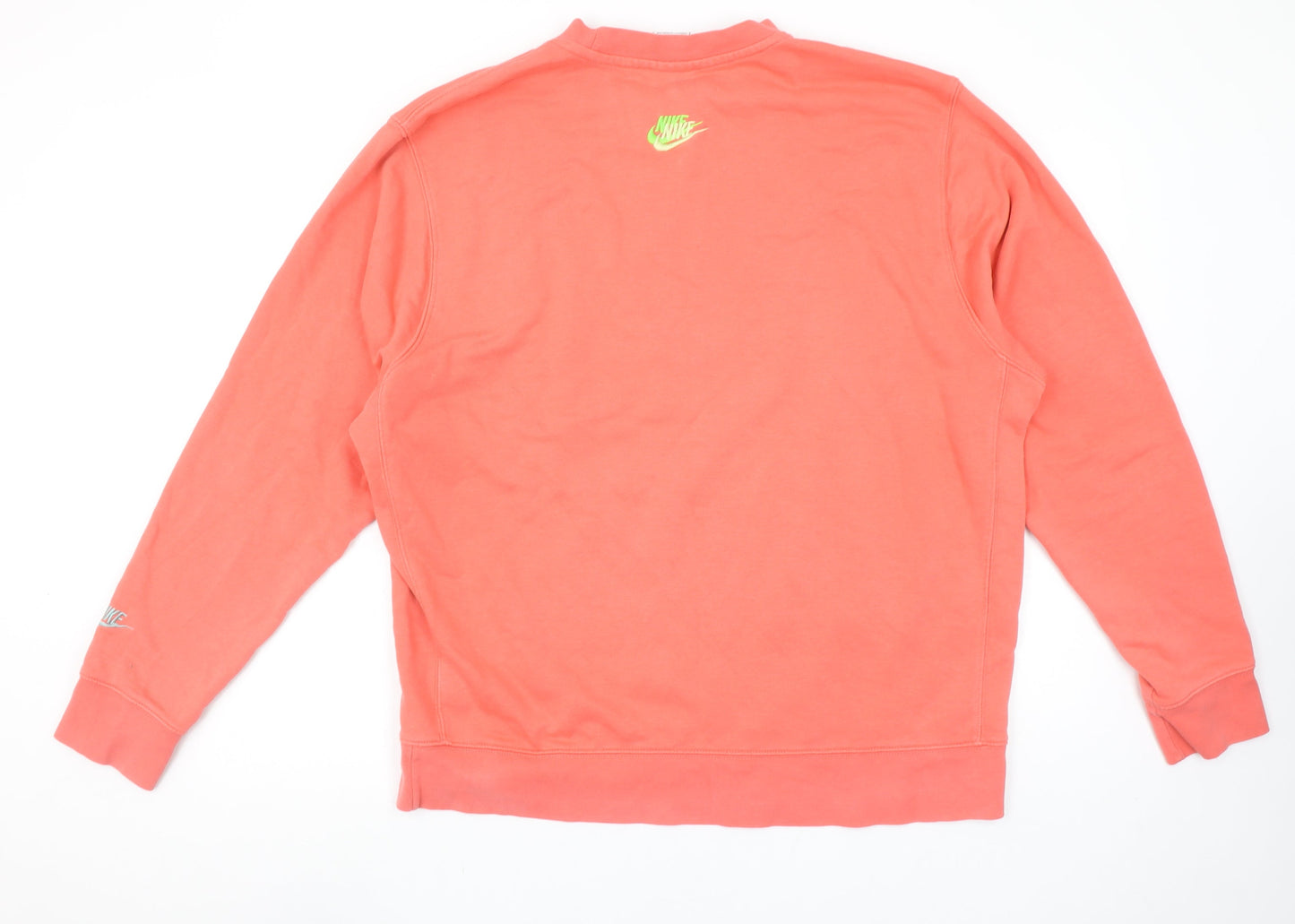 Womens UK XL Relaxed Nike Pink Pullover Sweatshirt