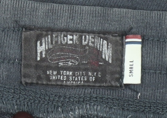 Tommy Hilfiger Men's Black Joggers Small Regular Fit Fleece Sweatpants