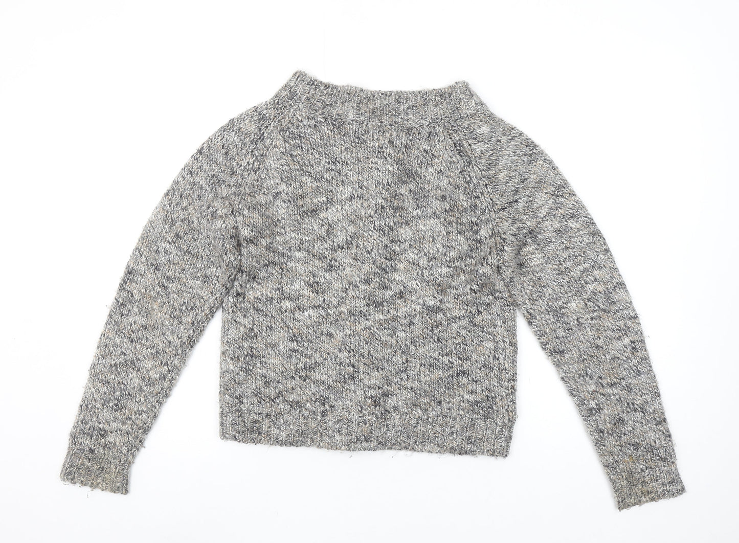 Linea Women's Grey Knit Button Cardigan M Chunky Long Sleeve