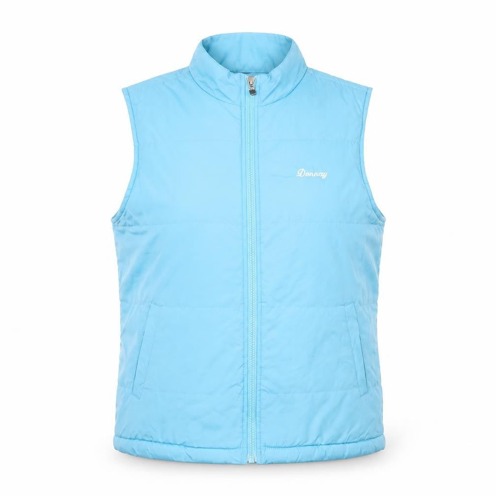 Donnay Women Blue Polyester Sleeveless Waistcoat Size M