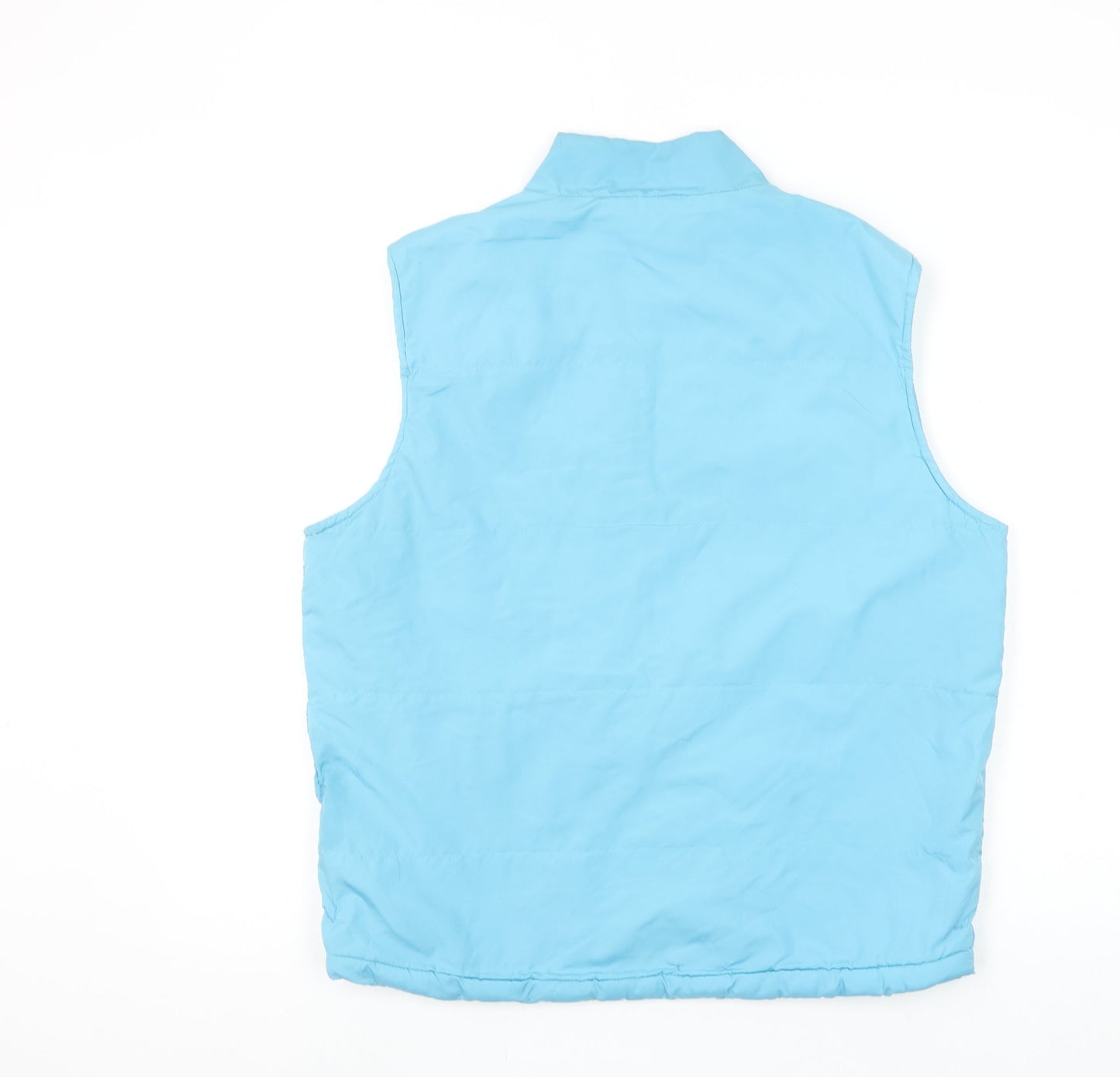 Donnay Women Blue Polyester Sleeveless Waistcoat Size M