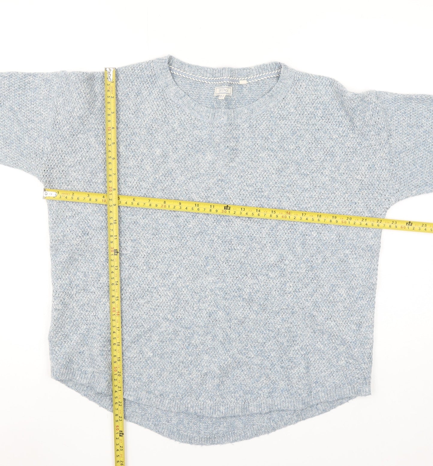 Fat Face Women Blue Size 14 Crew Neck Knit Jumper