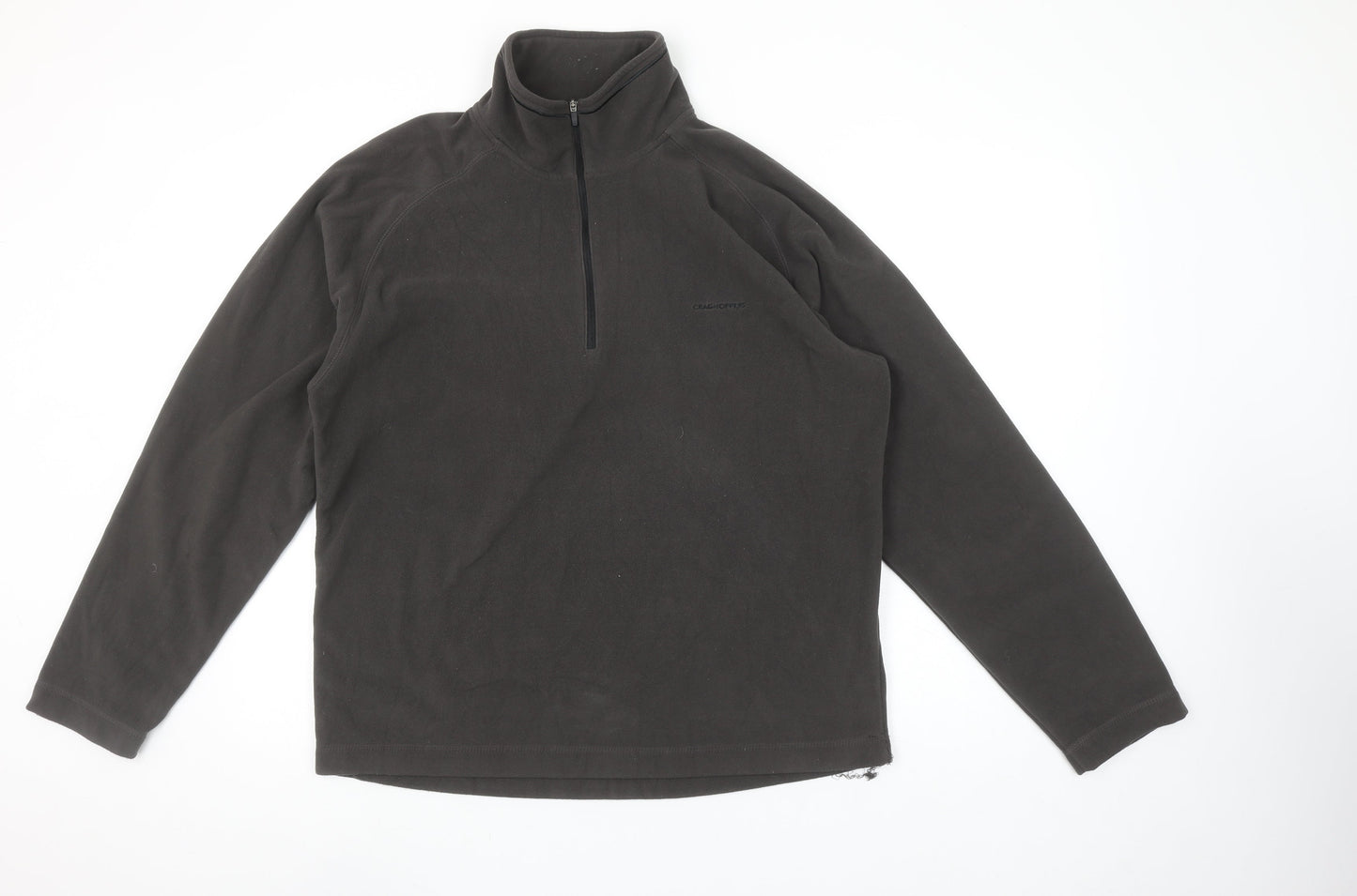 Craghoppers Men's Black Fleece Half Zip Pullover Sweatshirt Size M