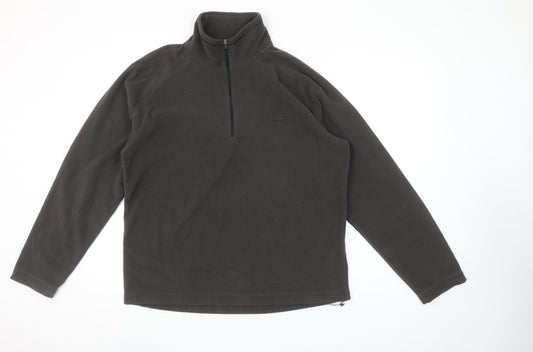 Craghoppers Men's Black Fleece Half Zip Pullover Sweatshirt Size M