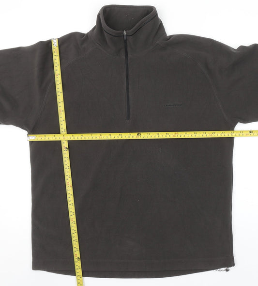 Craghoppers Men's Black Fleece Half Zip Pullover Sweatshirt Size M