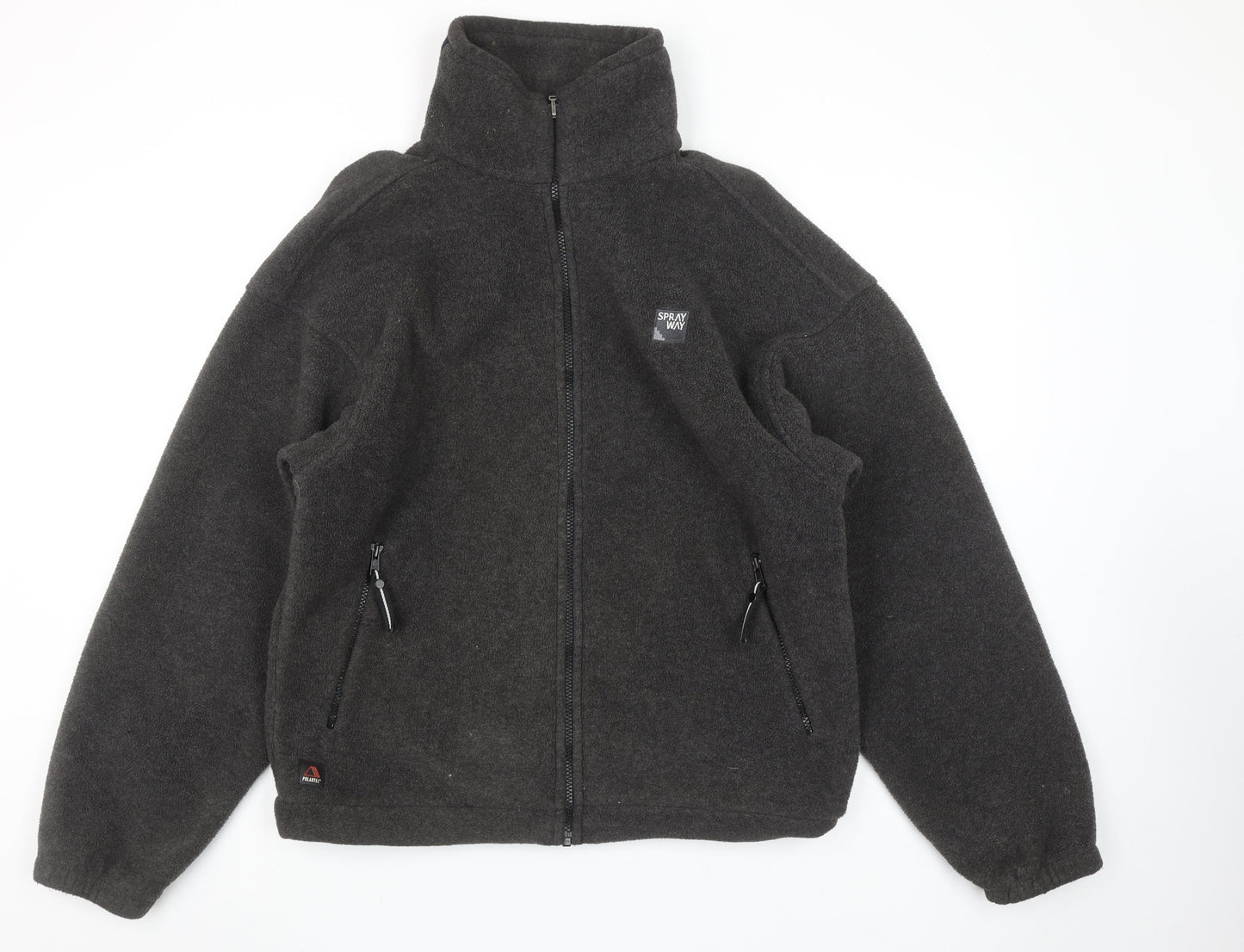 Sprayway Men’s Grey Fleece Full Zip Outdoor Jacket Size M