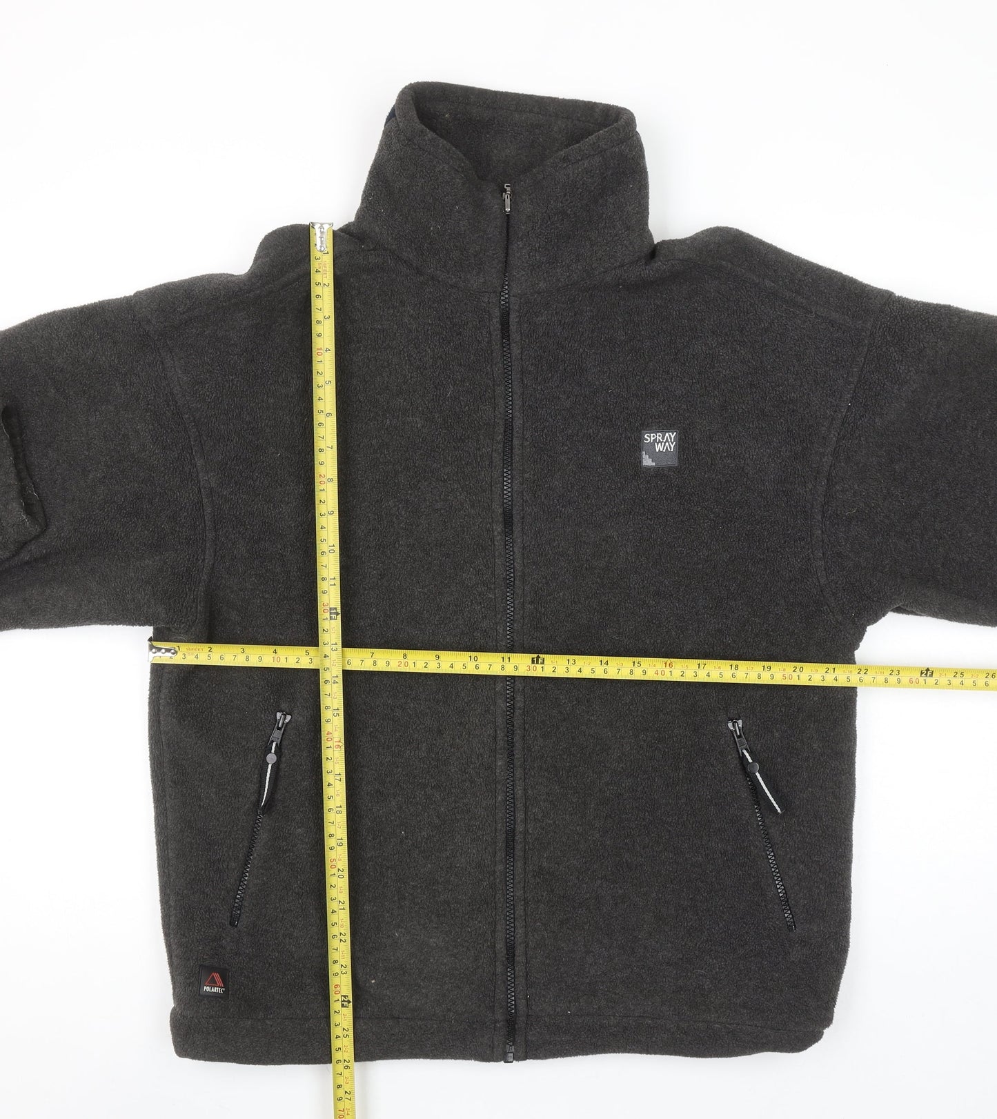 Sprayway Men’s Grey Fleece Full Zip Outdoor Jacket Size M