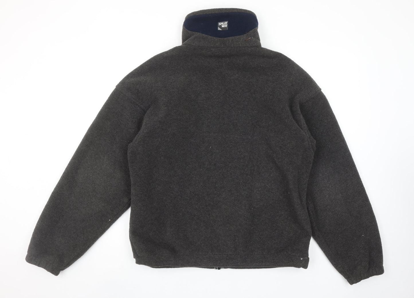 Sprayway Men’s Grey Fleece Full Zip Outdoor Jacket Size M