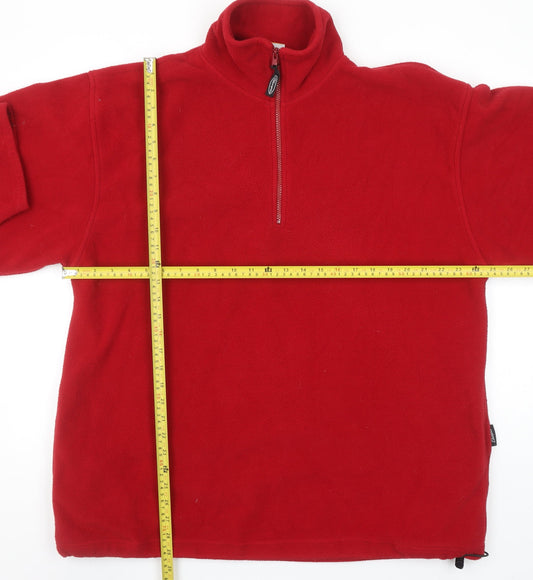 Champion Outdoor Men's Red XL Fleece 1/4 Zip Pullover Sweatshirt