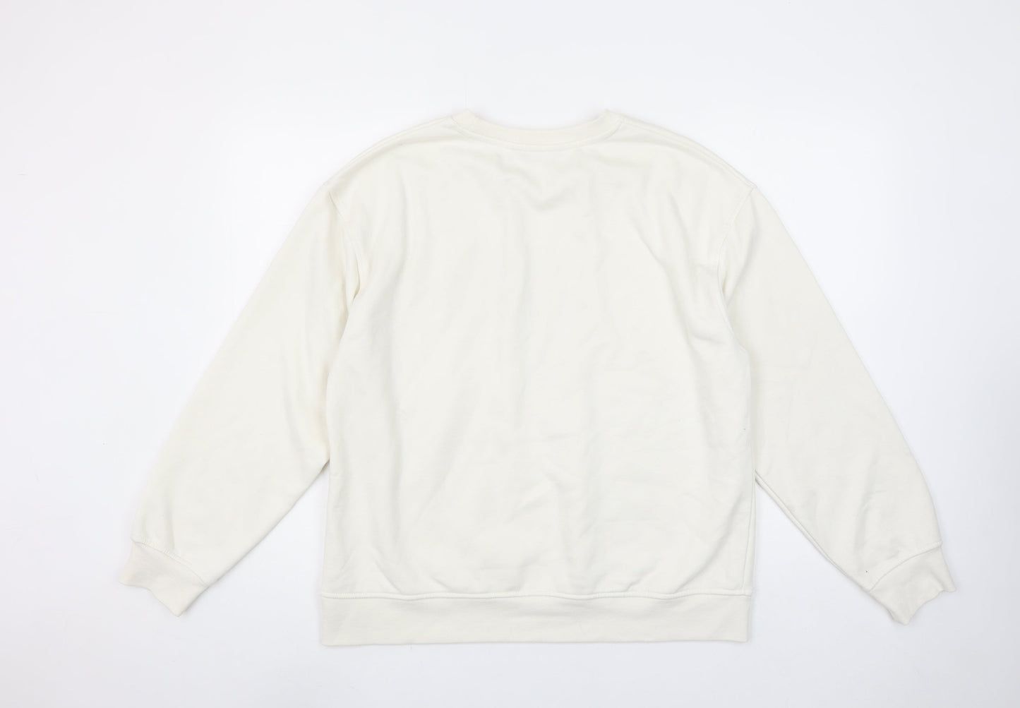 Dunnes Stores Women Ivory Crew Neck Pullover Sweatshirt Size 12