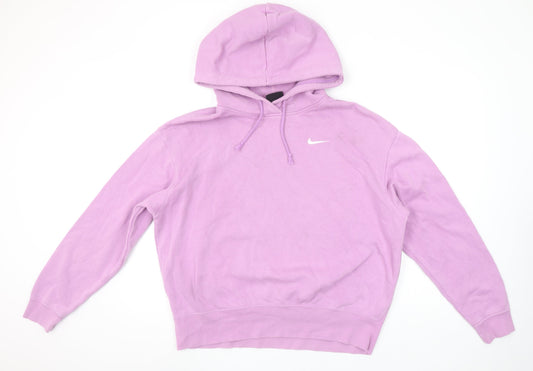 Nike Women’s Purple Pullover Hoodie Small Cotton Blend Sweatshirt