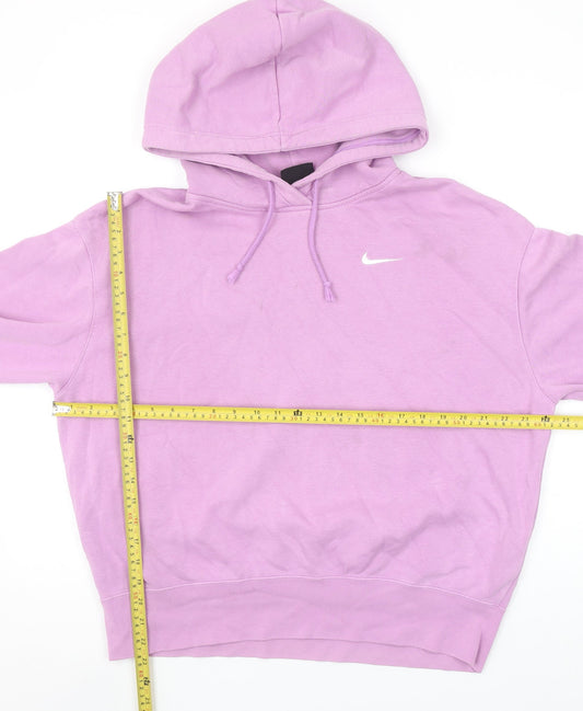 Nike Women’s Purple Pullover Hoodie Small Cotton Blend Sweatshirt