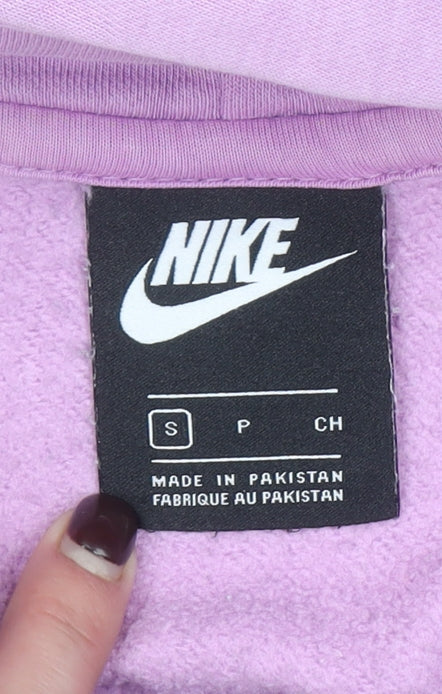 Nike Women’s Purple Pullover Hoodie Small Cotton Blend Sweatshirt