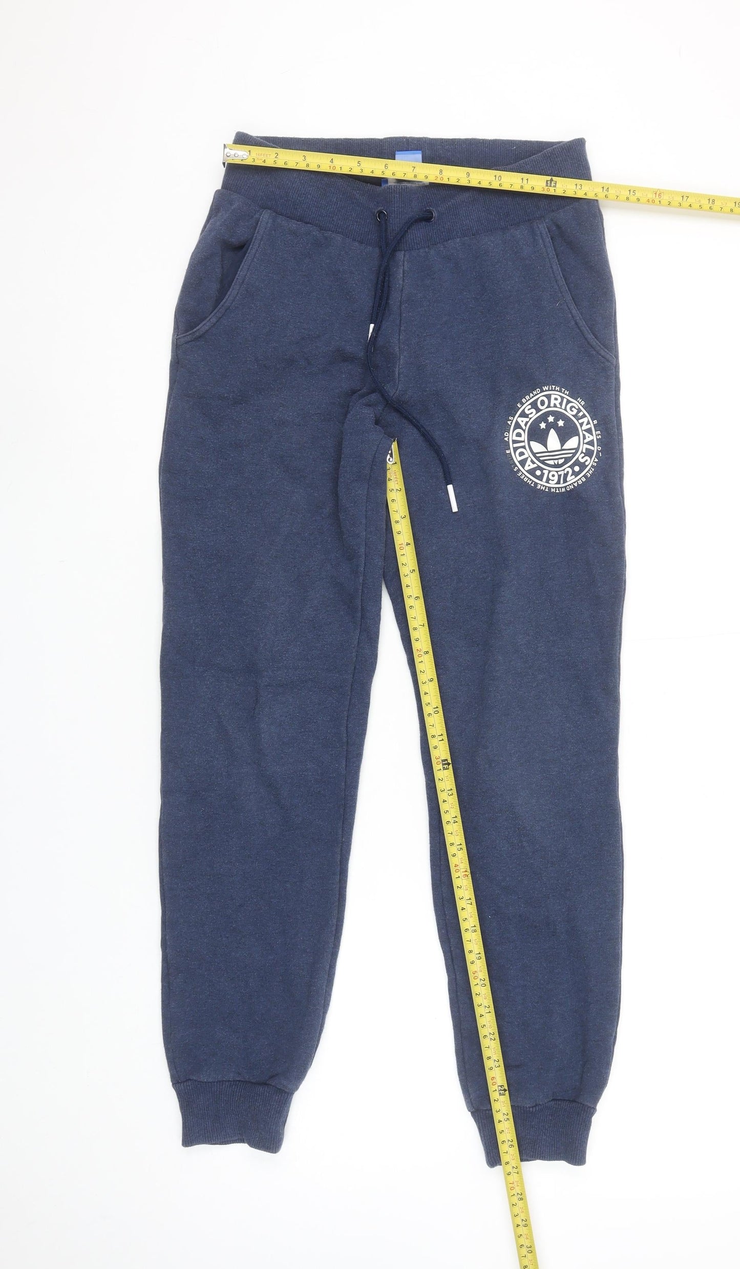 Adidas Originals Women's Navy Blue Jogger Sweatpants Size 10 Cotton Blend