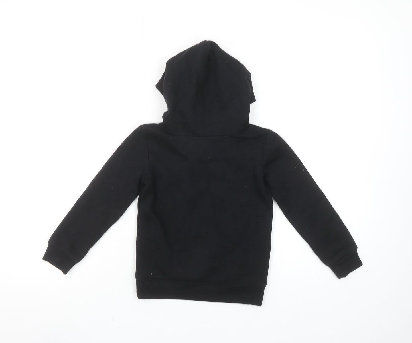 Nike Boys Black Pullover Hoodie 2-3 Years Cotton Blend Graphic Print