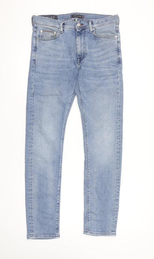 Tommy Hilfiger Men's Blue Slim Fit Stretch Straight Jeans 30/30