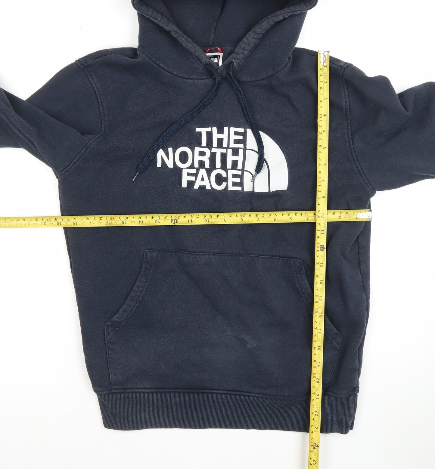 Mens UK S Regular The North Face Blue Pullover Hoodie