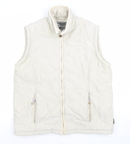 Regatta Women's Ivory Quilted Sleeveless Waistcoat Size 18