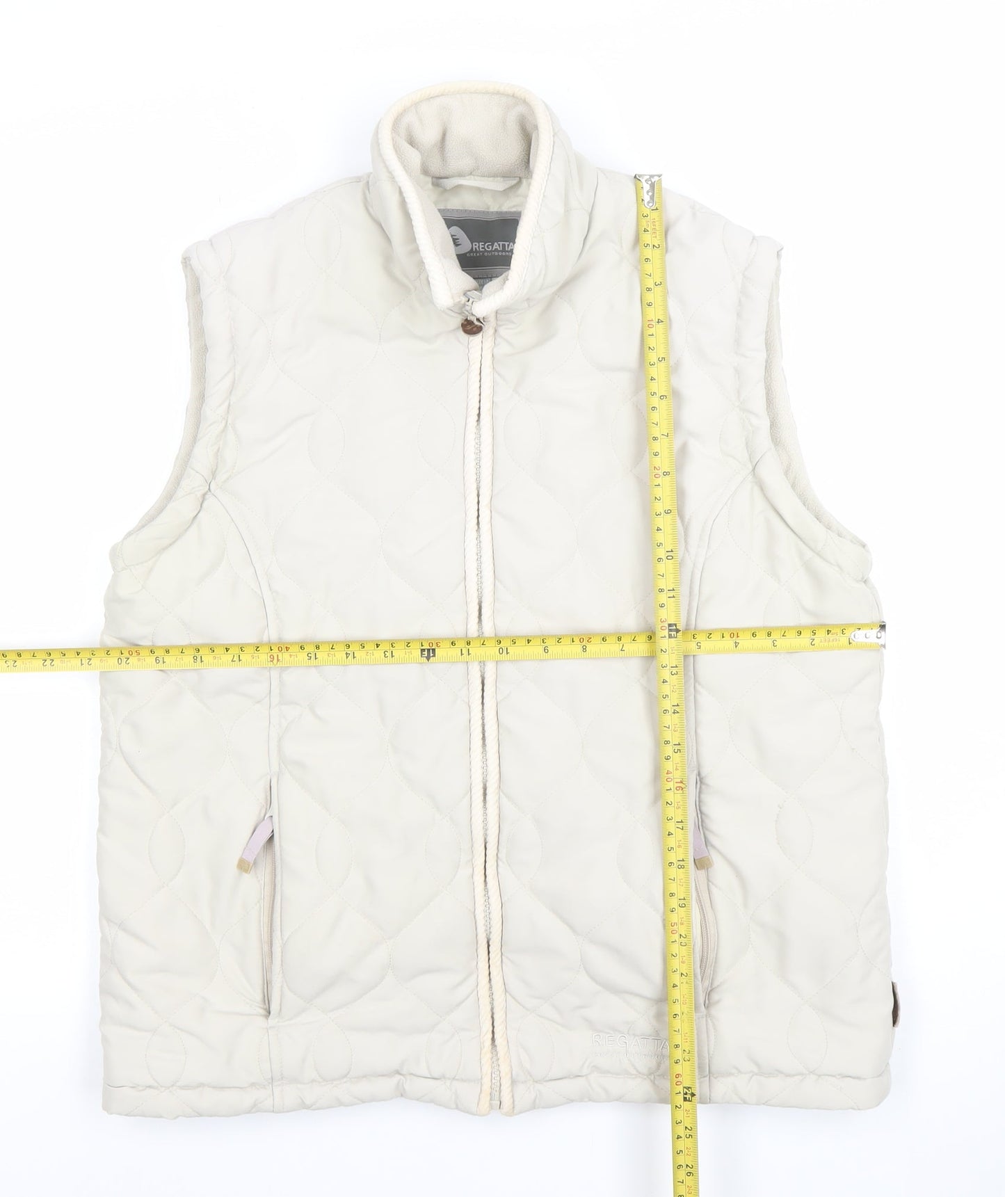 Regatta Women's Ivory Quilted Sleeveless Waistcoat Size 18