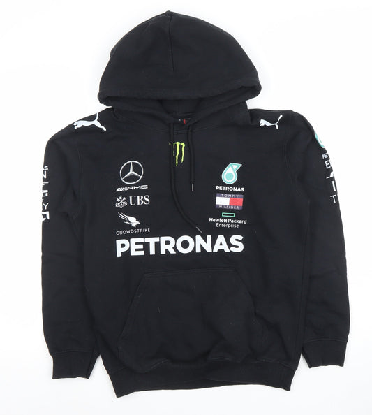Tommy Hilfiger Boys Black Large AMG Petronas Pullover Hoodie