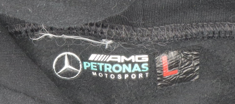 Tommy Hilfiger Boys Black Large AMG Petronas Pullover Hoodie