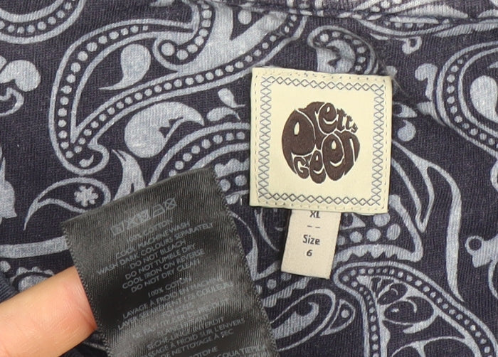 Pretty Green Men's Blue XL Crew Neck Pullover Sweatshirt