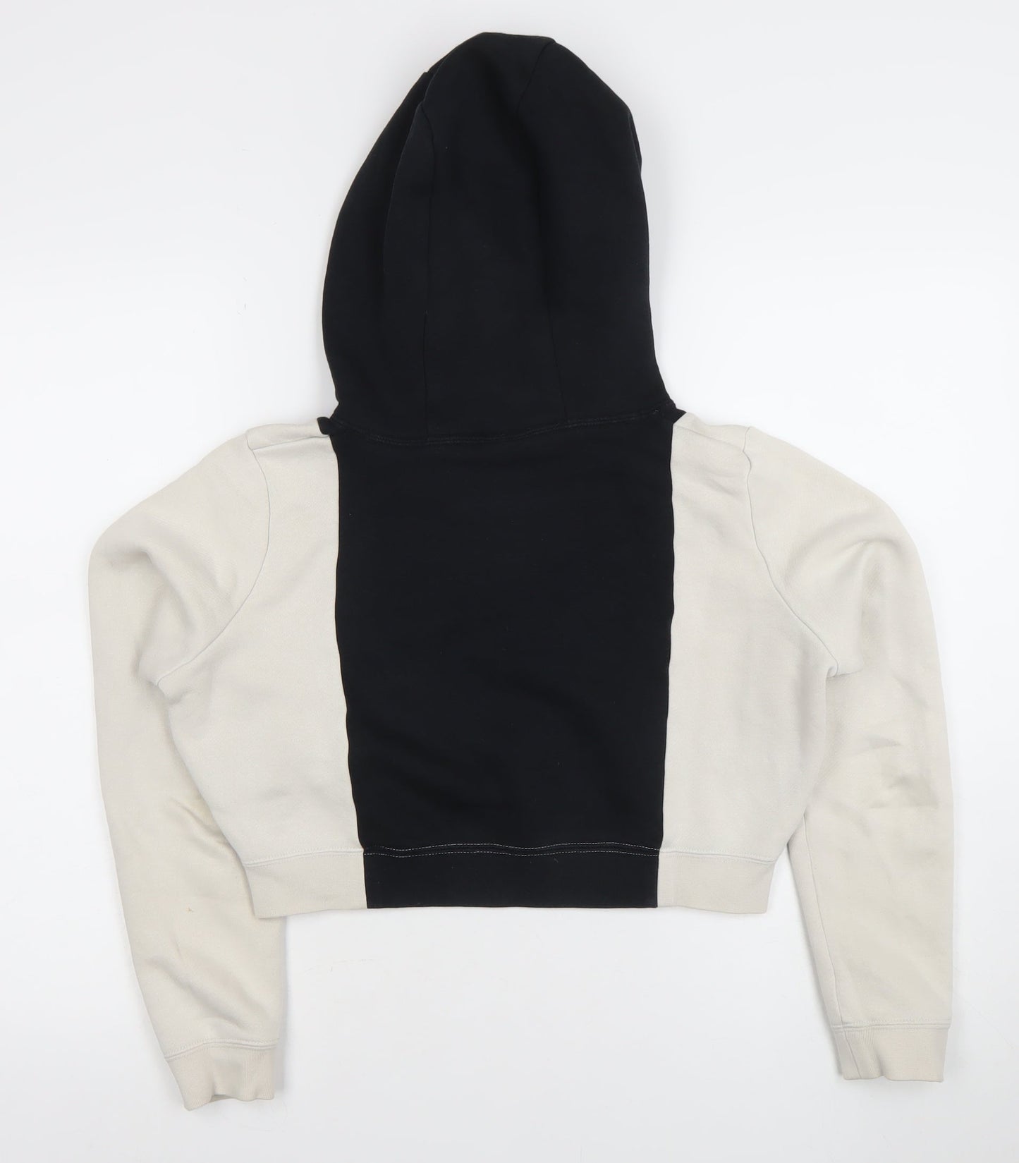 Nike Women’s Black Beige Colourblock Hooded Pullover Sweatshirt Size S