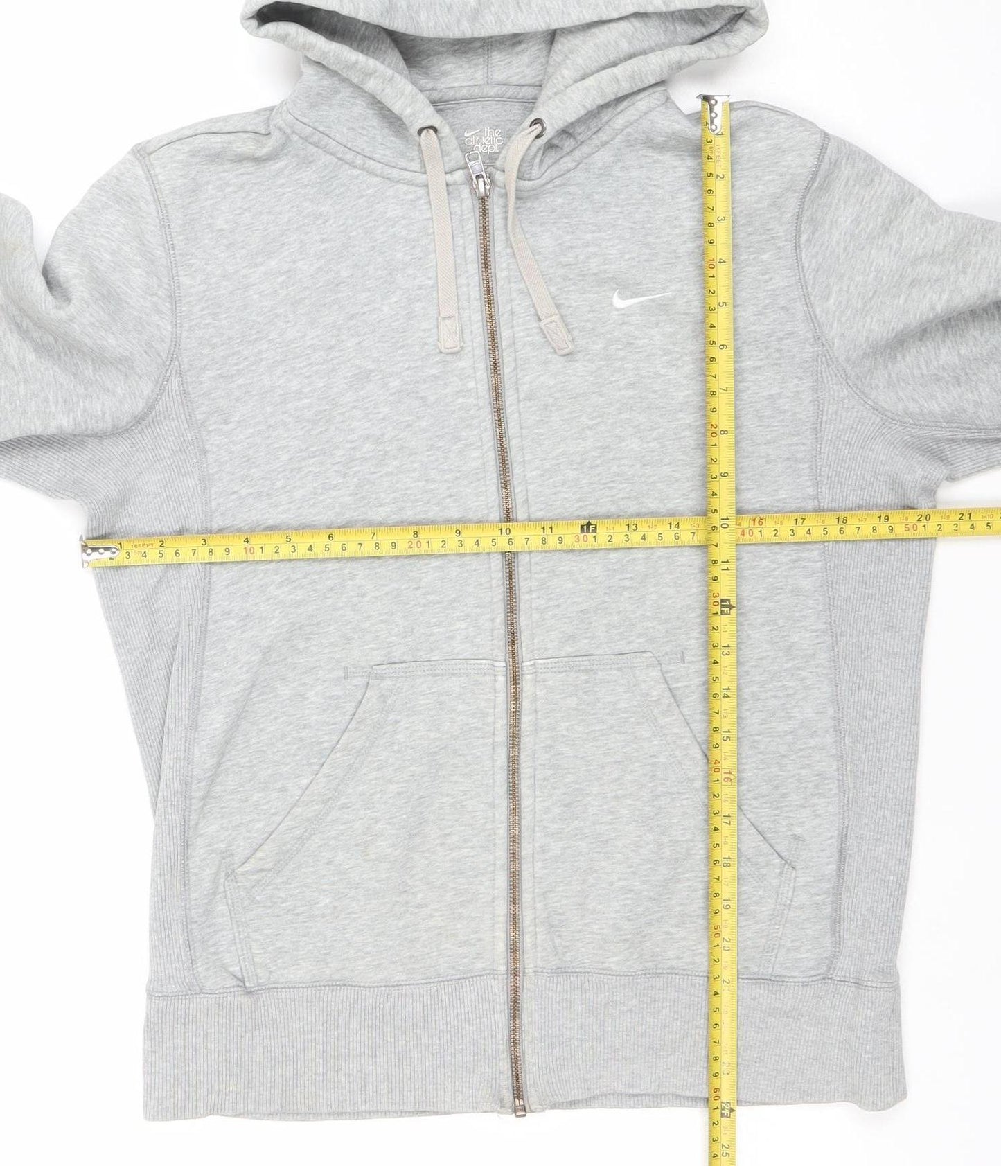 Nike Women's Grey Full Zip Hoodie Small Athletic Fit