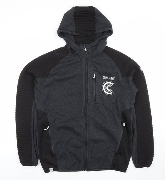 Regatta Men's Black L Full Zip Hooded Fleece Outdoor Hoodie