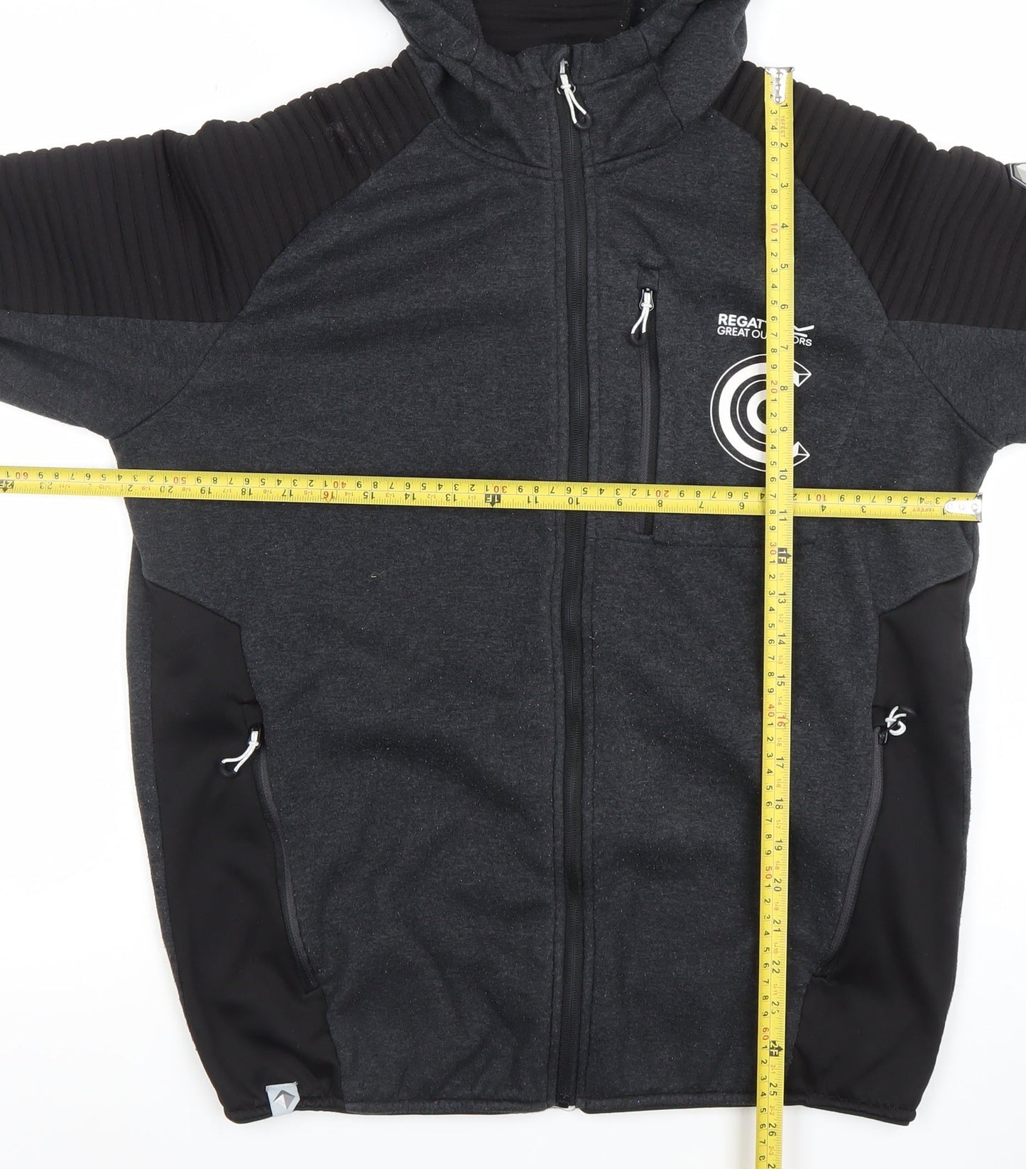 Regatta Men's Black L Full Zip Hooded Fleece Outdoor Hoodie