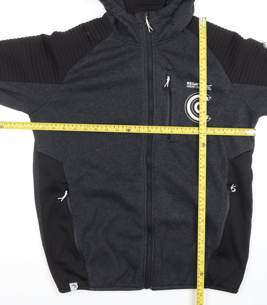 Regatta Men's Black L Full Zip Hooded Fleece Outdoor Hoodie