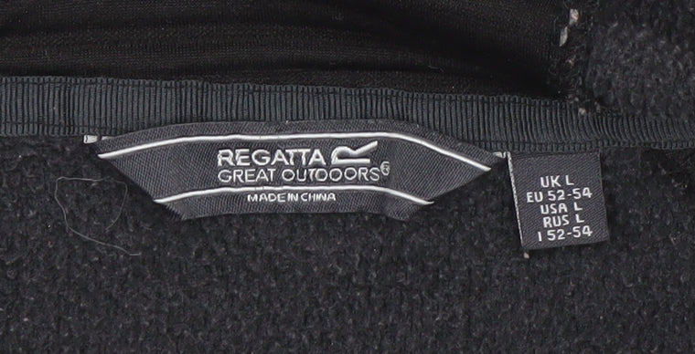 Regatta Men's Black L Full Zip Hooded Fleece Outdoor Hoodie