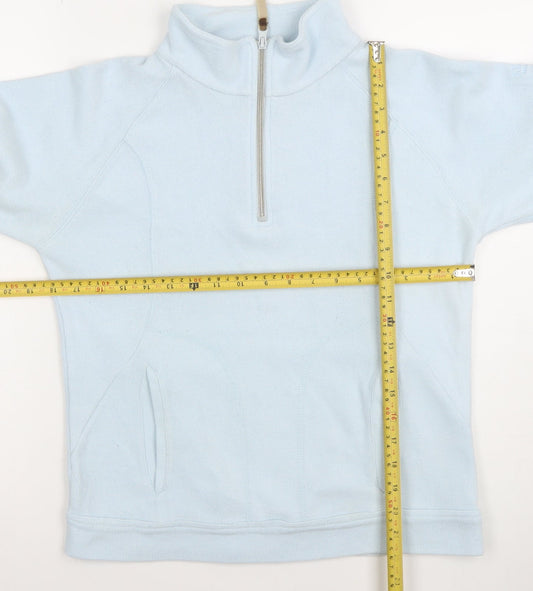 Regatta Women's Light Blue 1/2 Zip Pullover Sweatshirt Size 10